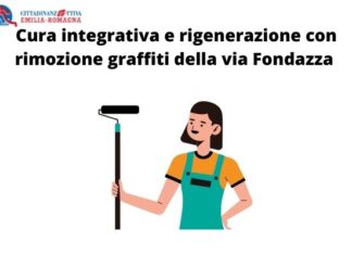 Cura integrativa e rigenerazione con rimozione graffiti della via Fondazza Cura integrativa e rigenerazione con rimozione graffiti della via Fondazza